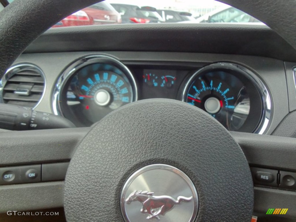 2012 Mustang V6 Convertible - Yellow Blaze Metallic Tri-Coat / Charcoal Black photo #14