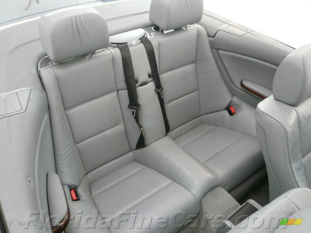 2001 3 Series 325i Convertible - Steel Blue Metallic / Grey photo #18