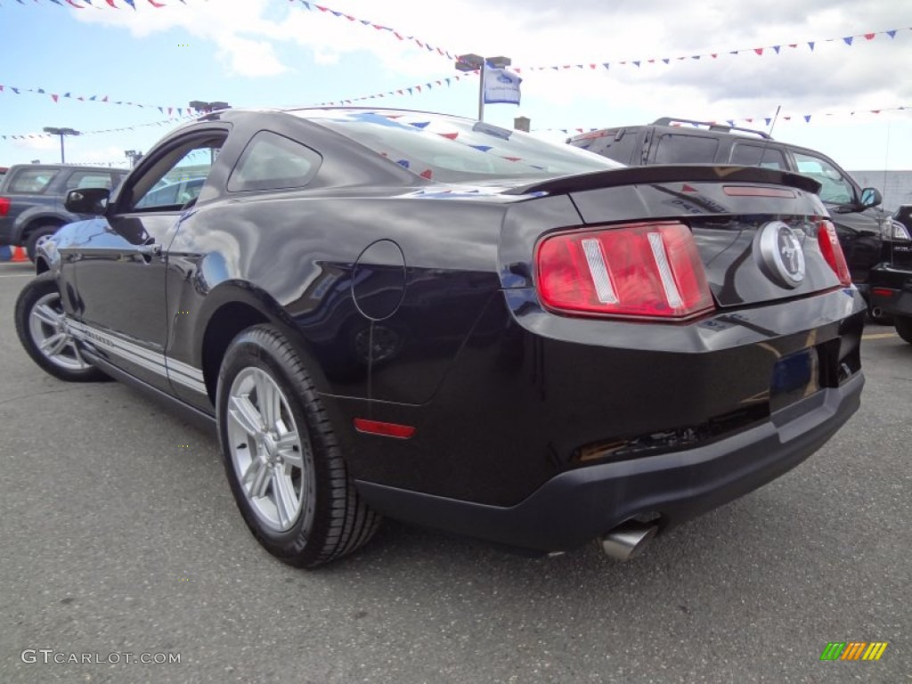 2011 Mustang V6 Coupe - Ebony Black / Stone photo #3