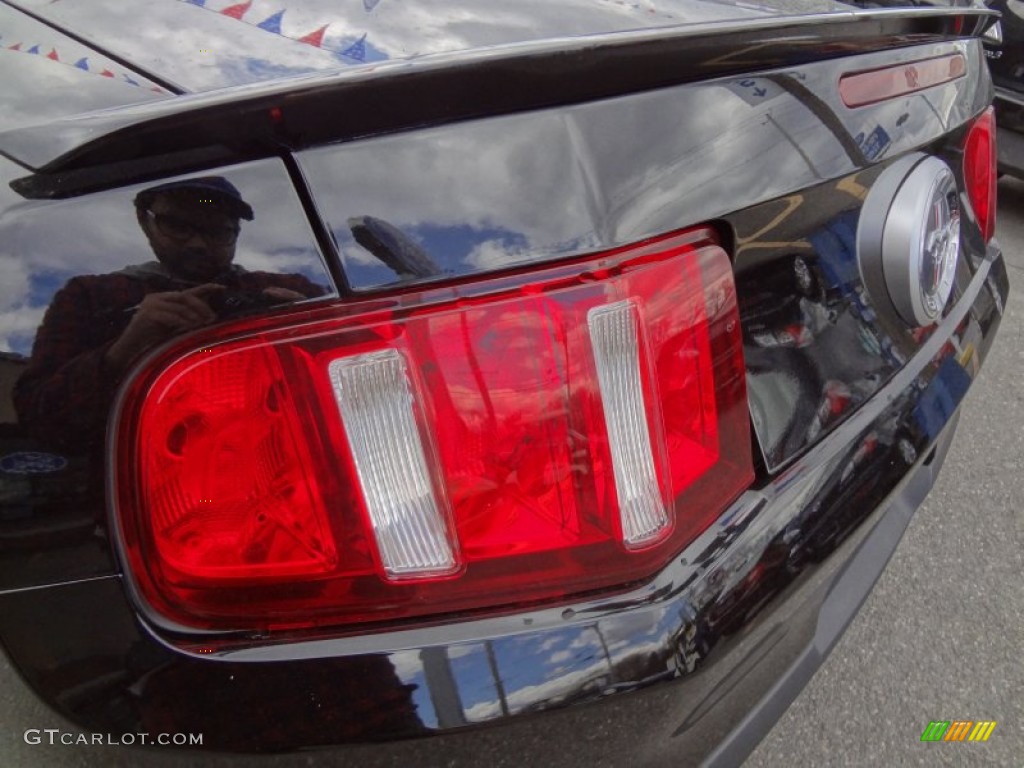 2011 Mustang V6 Coupe - Ebony Black / Stone photo #7