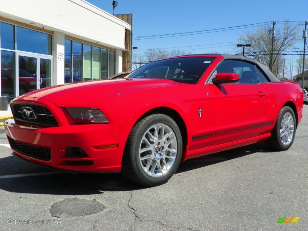 Race Red 2013 Ford Mustang V6 Premium Convertible Exterior Photo #63381647
