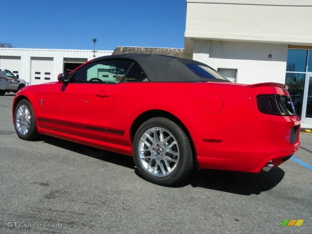 2013 Mustang V6 Premium Convertible - Race Red / Charcoal Black photo #8