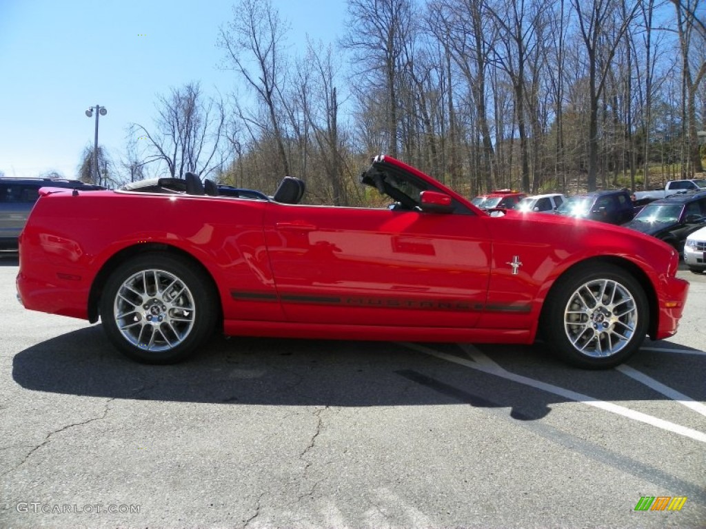 2013 Mustang V6 Premium Convertible - Race Red / Charcoal Black photo #27