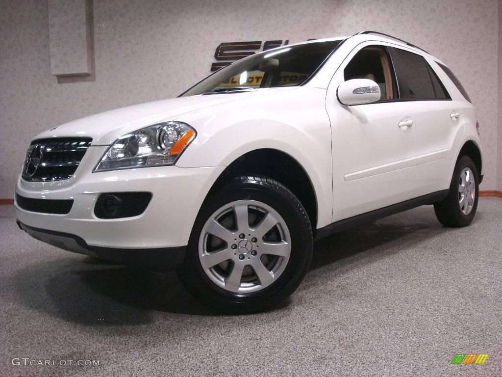 2007 ML 350 4Matic - Alabaster White / Macadamia photo #1