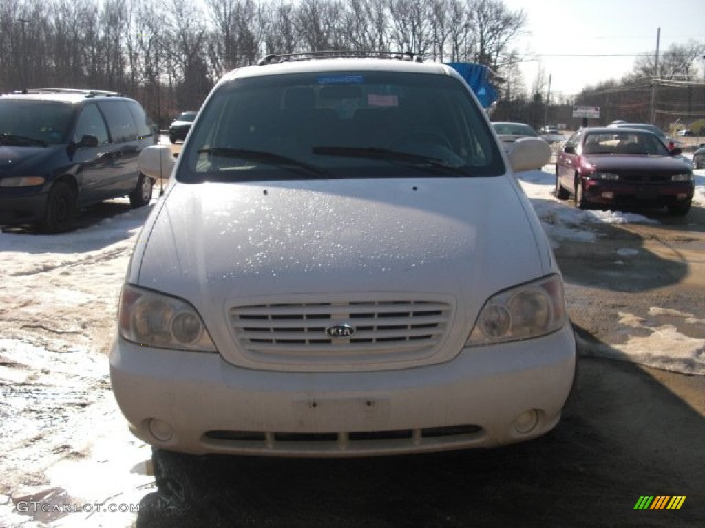 Clear White Kia Sedona