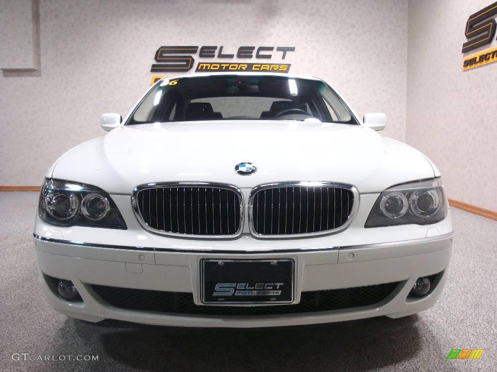 2006 7 Series 750i Sedan - Alpine White / Black/Black photo #3