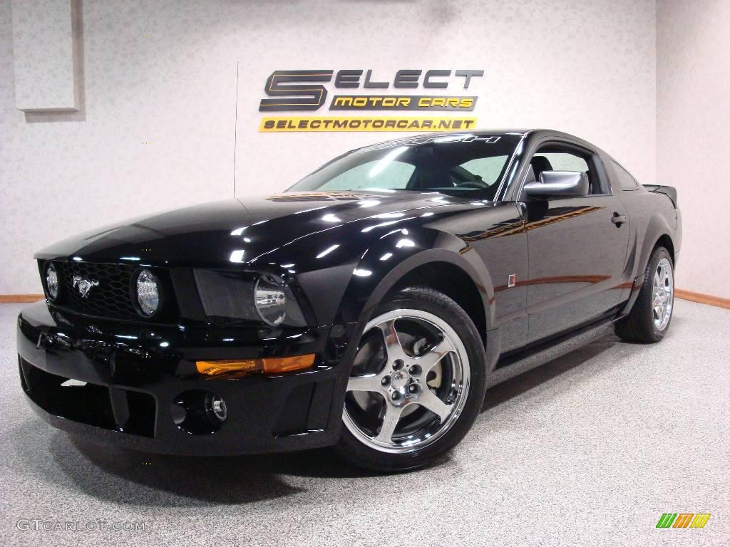 2009 Mustang Roush Stage 1 Coupe - Black / Black/Steel photo #1