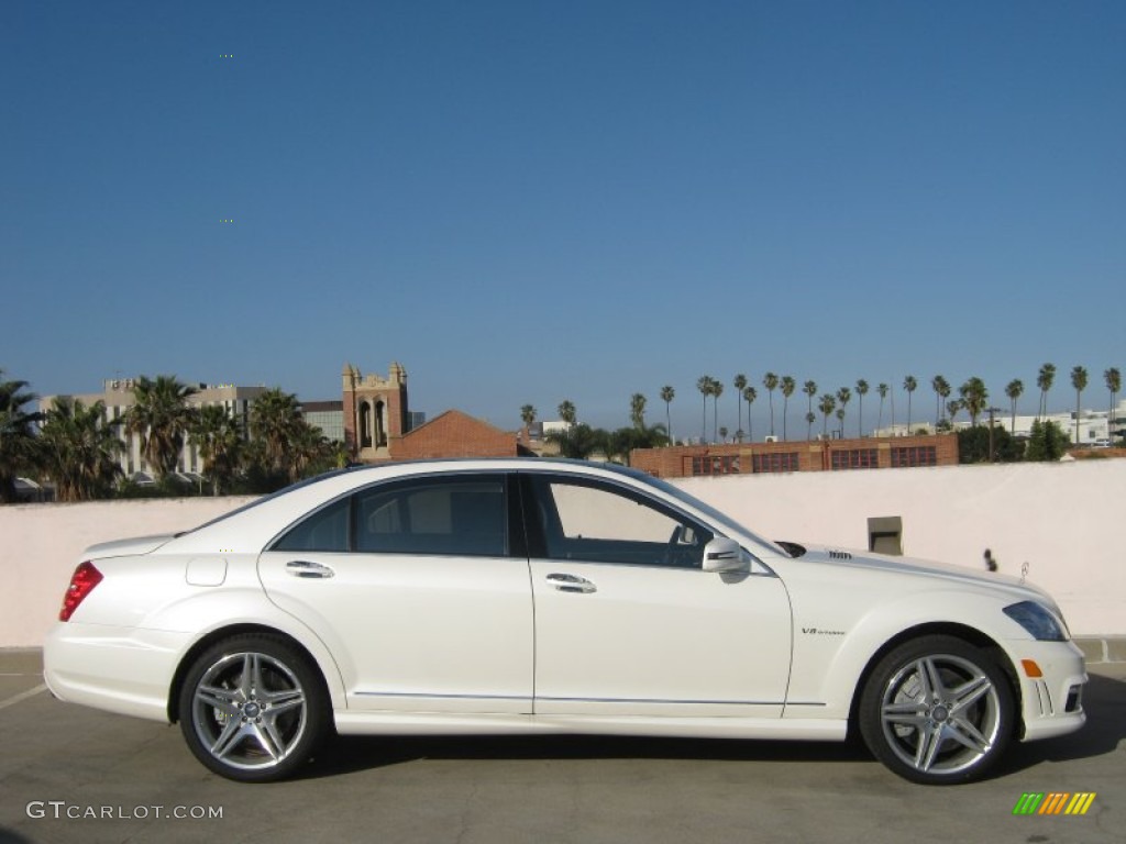 Diamond White Metallic 2012 Mercedes-Benz S 63 AMG Sedan Exterior Photo #63384703