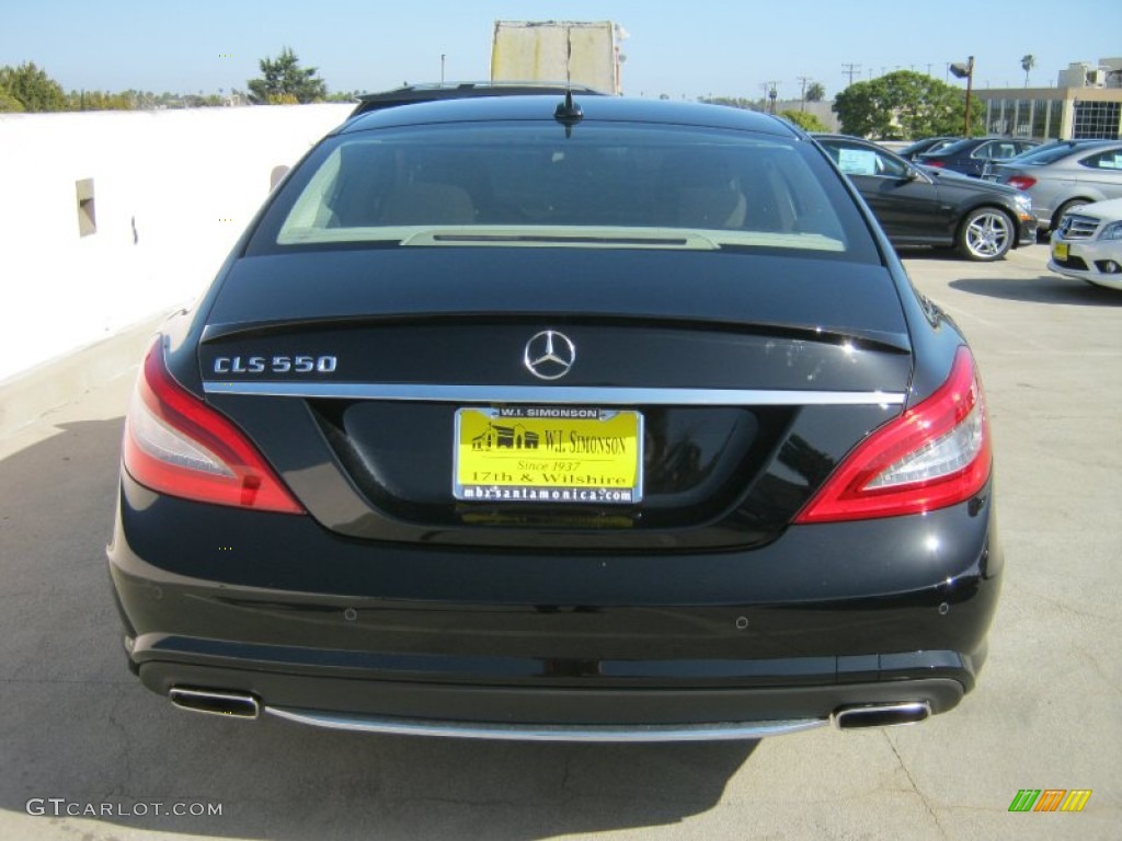 2012 CLS 550 Coupe - Black / Almond/Mocha photo #5