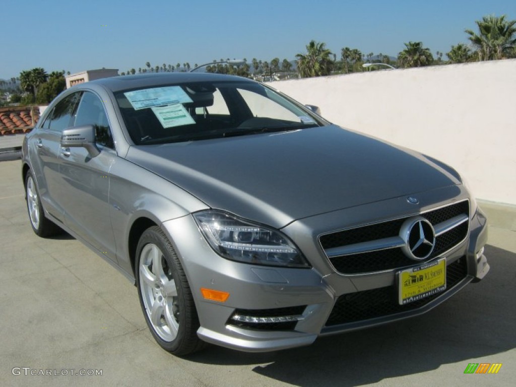 2012 CLS 550 Coupe - Palladium Silver Metallic / Black photo #1