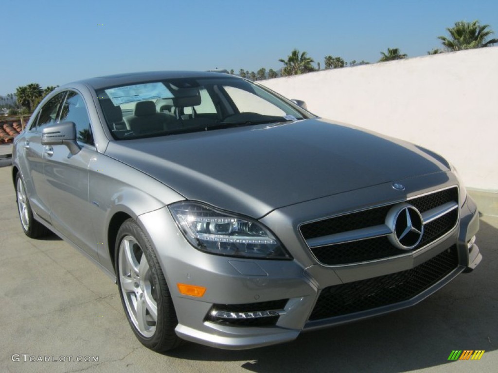 2012 CLS 550 Coupe - Palladium Silver Metallic / Ash/Black photo #1