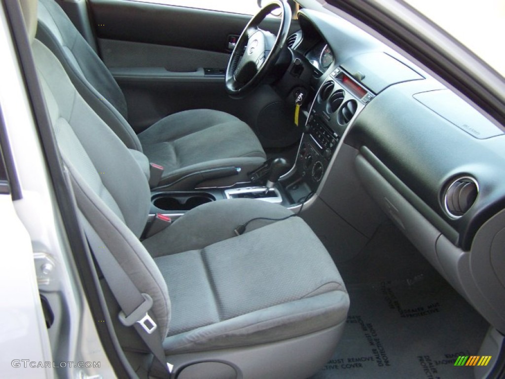 2003 MAZDA6 s Sedan - Satin Silver Metallic / Gray photo #4
