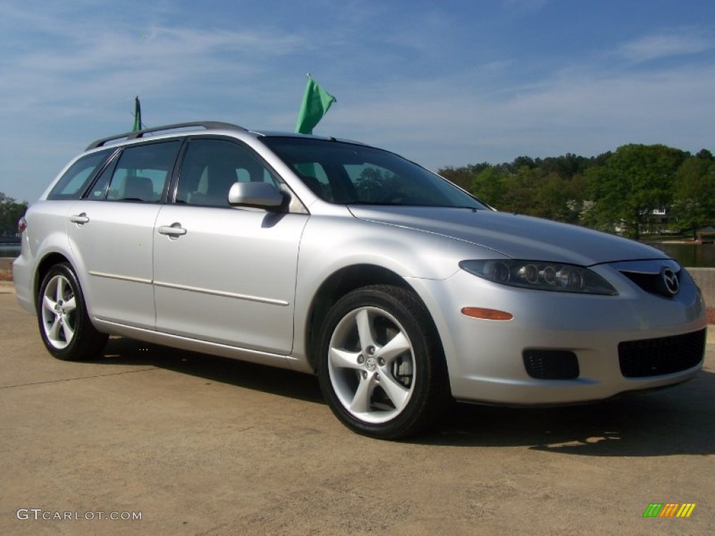 2003 MAZDA6 s Sedan - Satin Silver Metallic / Gray photo #7