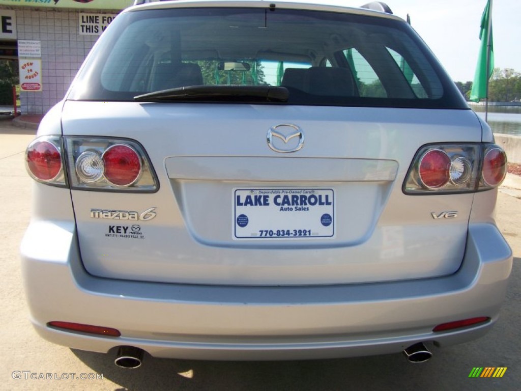 2003 MAZDA6 s Sedan - Satin Silver Metallic / Gray photo #10