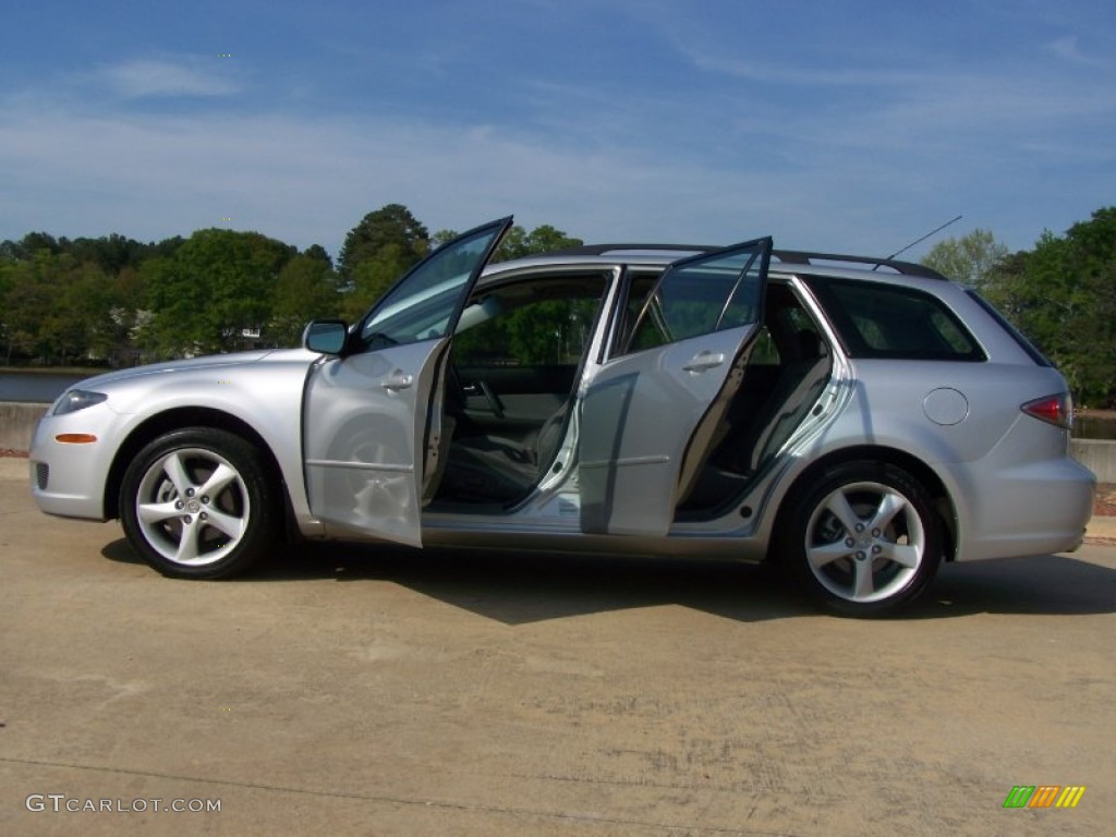 2003 MAZDA6 s Sedan - Satin Silver Metallic / Gray photo #14