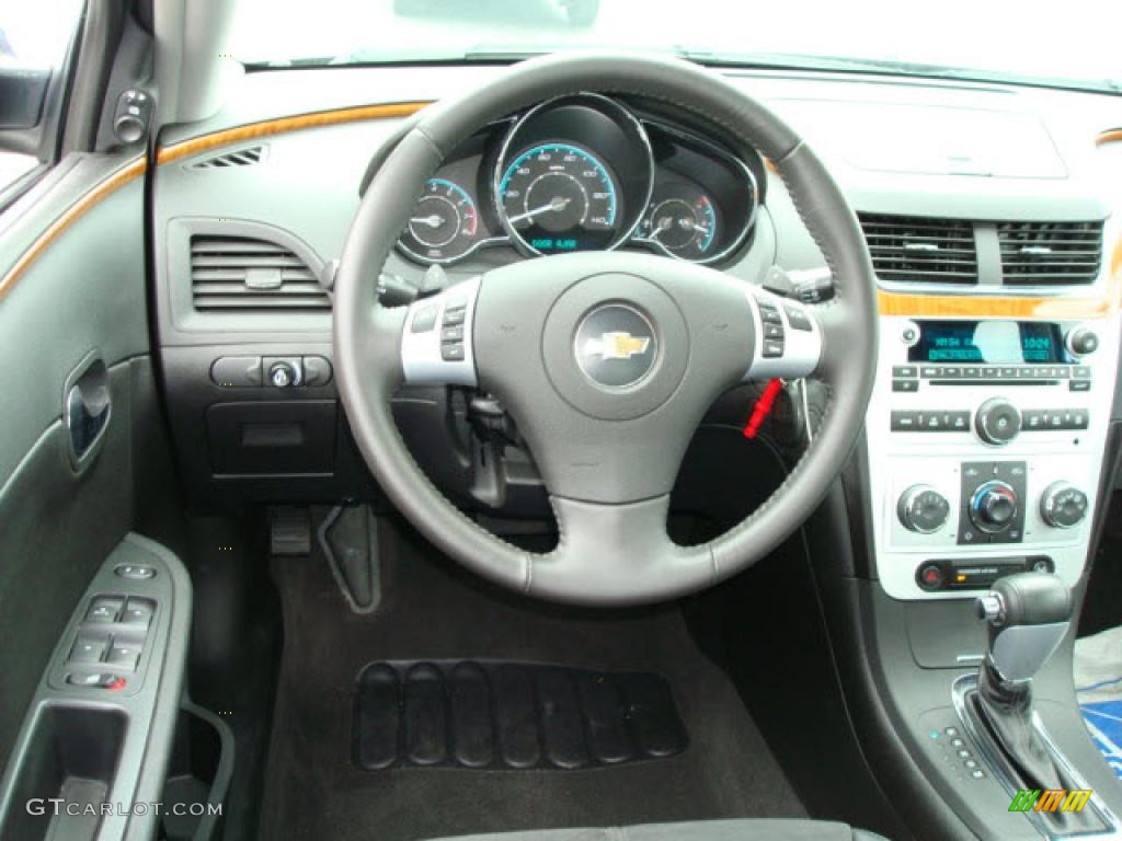 2009 Malibu LT Sedan - Dark Gray Metallic / Ebony photo #10