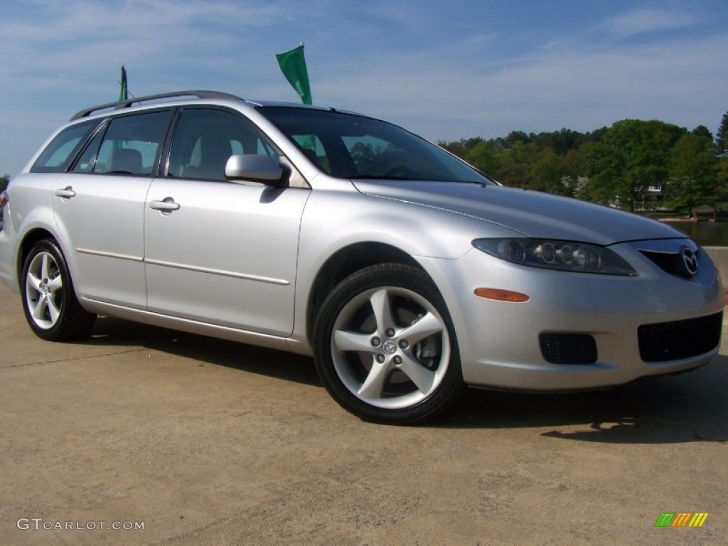 2003 MAZDA6 s Sedan - Satin Silver Metallic / Gray photo #55
