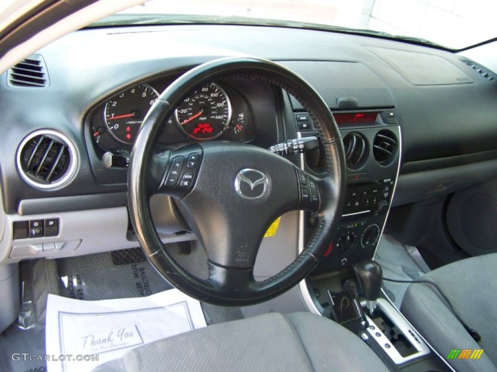 2003 MAZDA6 s Sedan - Satin Silver Metallic / Gray photo #67