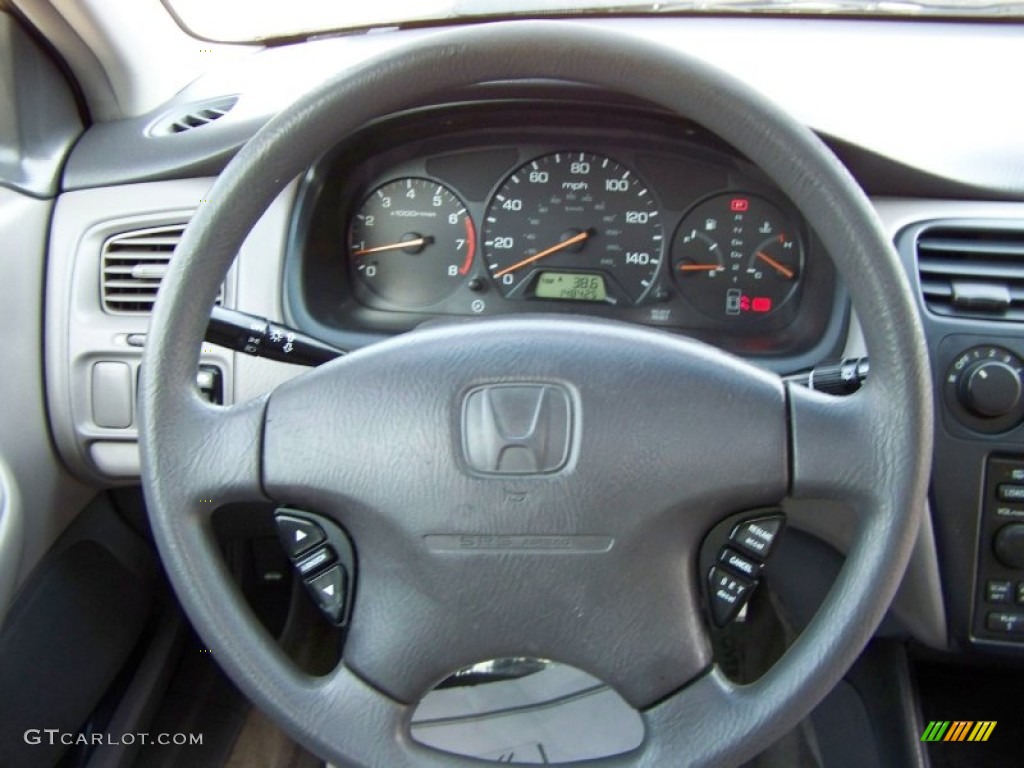 2002 Honda Accord EX Sedan Quartz Gray Steering Wheel Photo #63387365