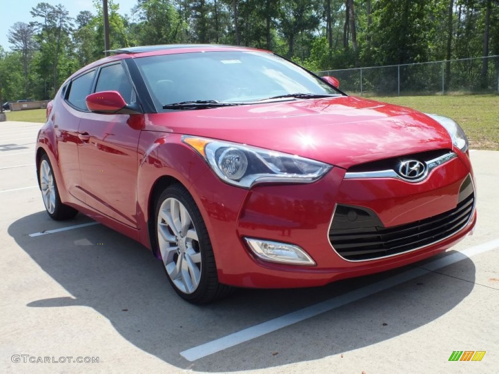 2012 Veloster  - Boston Red / Gray photo #1