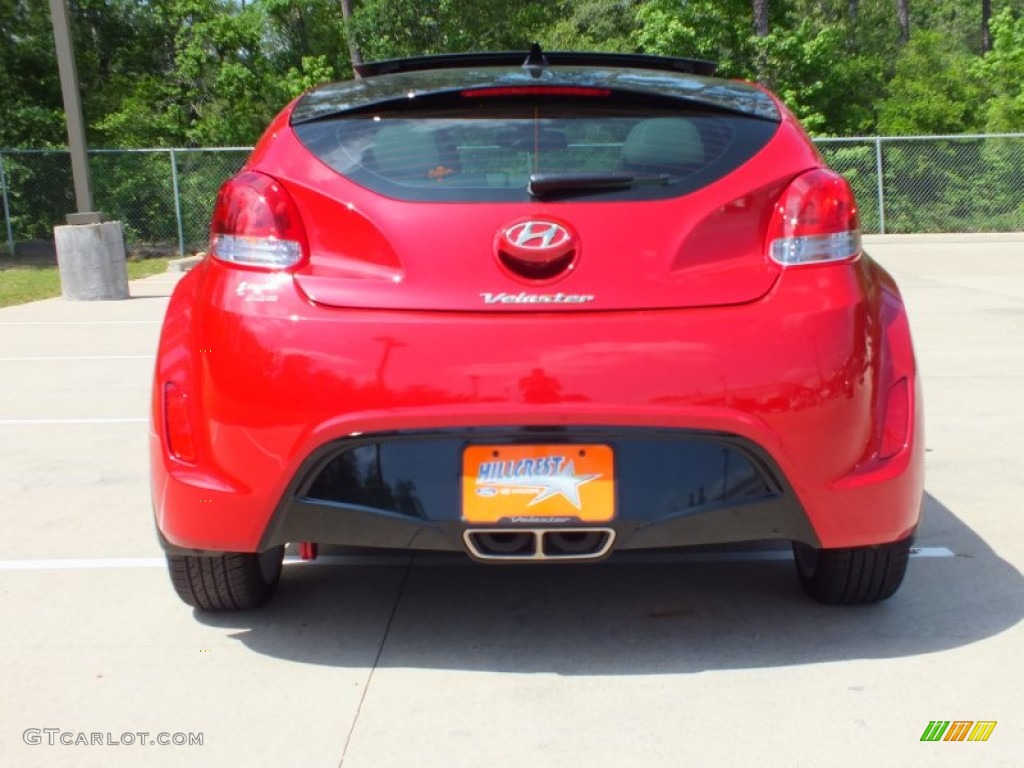 2012 Veloster  - Boston Red / Gray photo #6