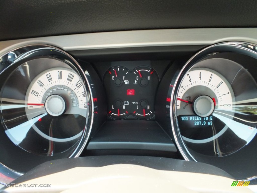 2012 Ford Mustang GT Premium Coupe Gauges Photo #63388125
