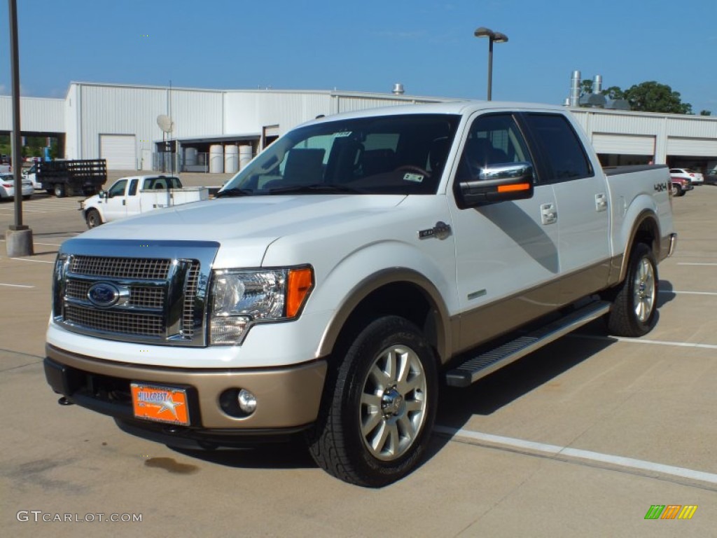 2012 F150 King Ranch SuperCrew 4x4 - Oxford White / King Ranch Chaparral Leather photo #9