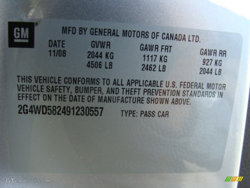 2009 LaCrosse CXL - Quicksilver Metallic / Ebony photo #15