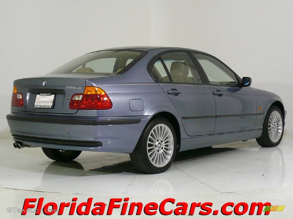 2001 3 Series 325xi Sedan - Steel Blue Metallic / Sand photo #2
