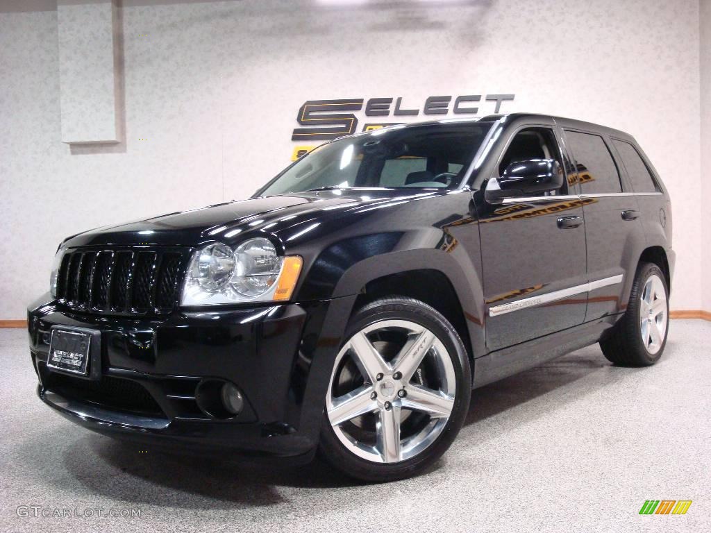 2007 Grand Cherokee SRT8 4x4 - Black / Medium Slate Gray photo #1