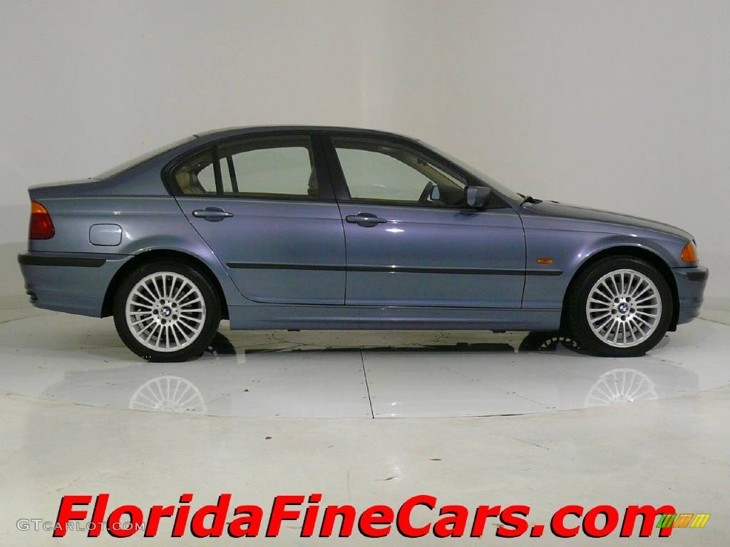 2001 3 Series 325xi Sedan - Steel Blue Metallic / Sand photo #4