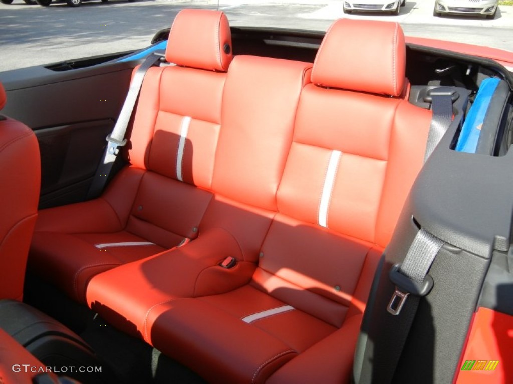 2013 Mustang GT Premium Convertible - Race Red / Brick Red/Cashmere Accent photo #9