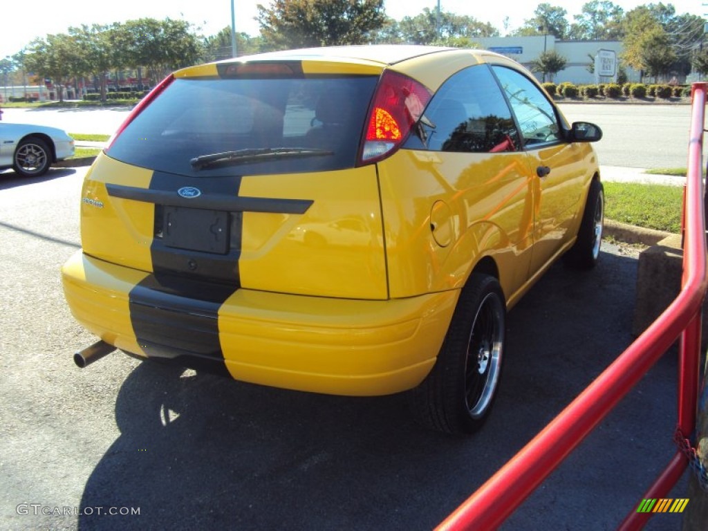 2007 Focus ZX3 SES Coupe - Screaming Yellow / Charcoal photo #7