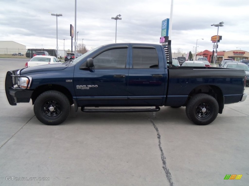 2006 Ram 1500 SLT Quad Cab 4x4 - Patriot Blue Pearl / Medium Slate Gray photo #6