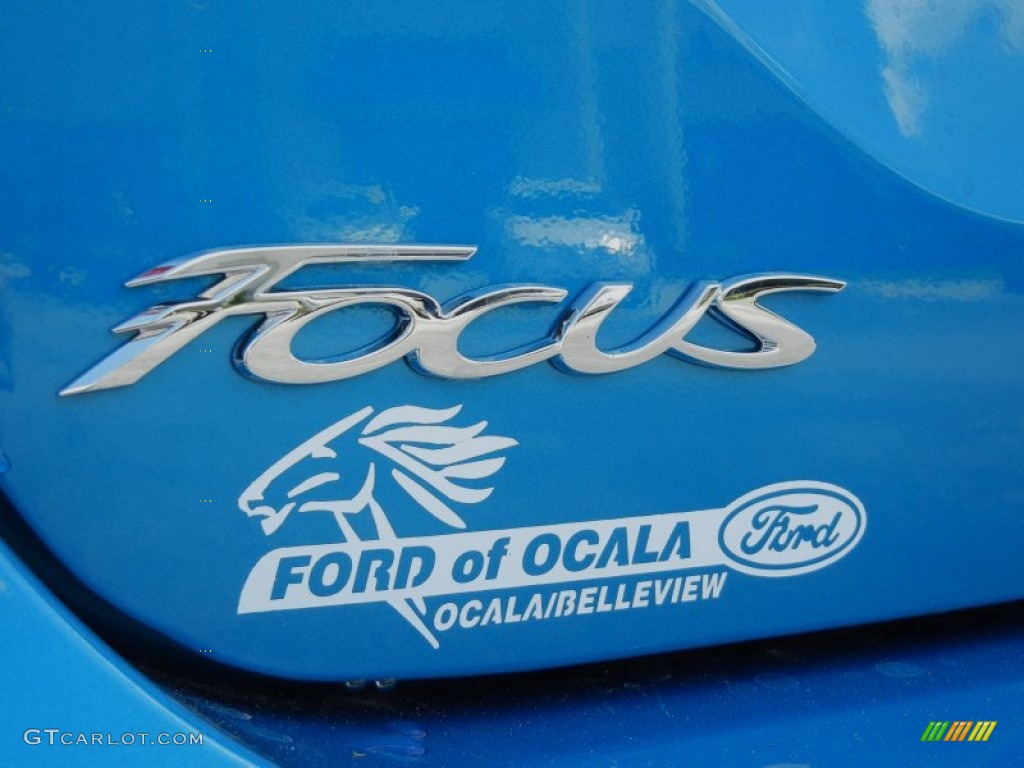 2012 Focus Titanium Sedan - Blue Candy Metallic / Charcoal Black photo #4