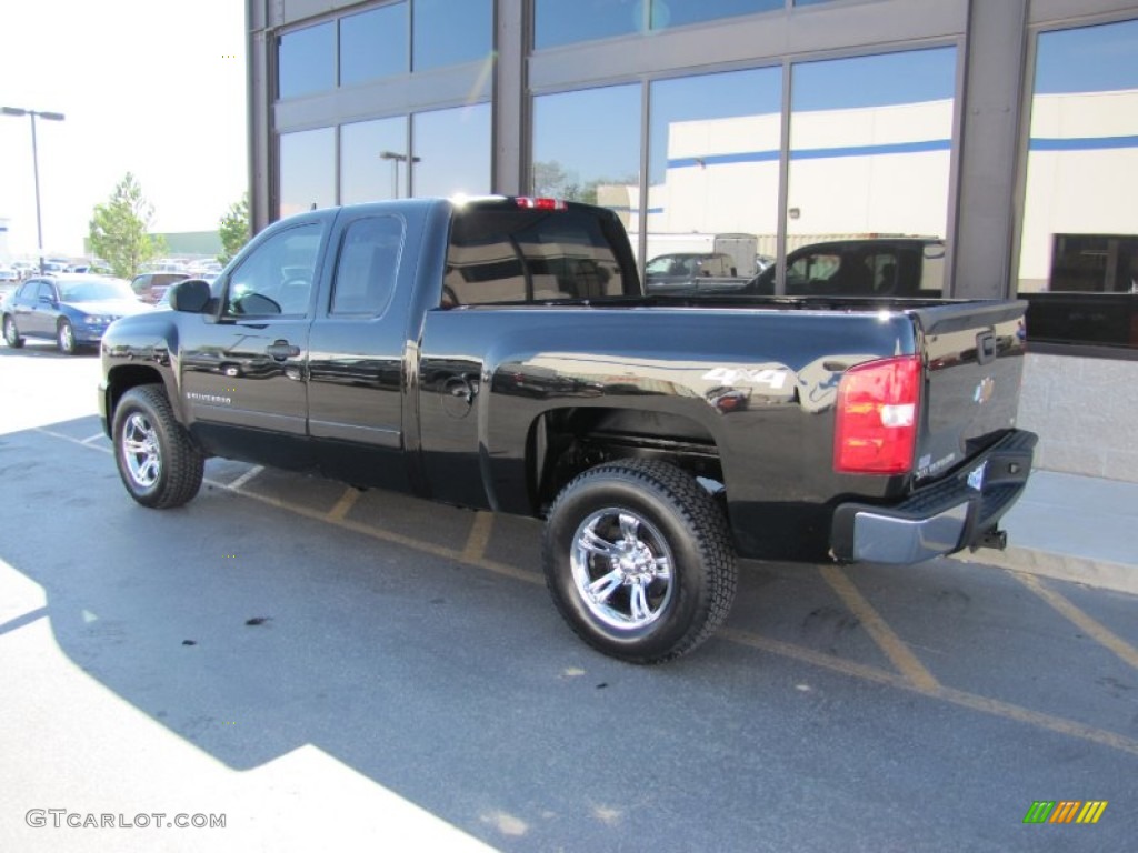 2007 Silverado 1500 LT Extended Cab 4x4 - Black / Ebony Black photo #5