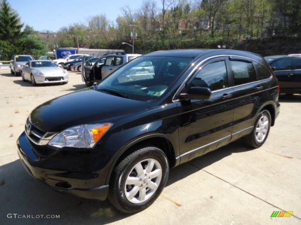 2011 CR-V SE 4WD - Crystal Black Pearl / Black photo #6