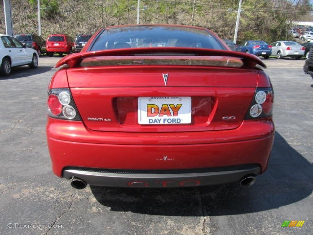 2006 GTO Coupe - Spice Red Metallic / Black photo #3
