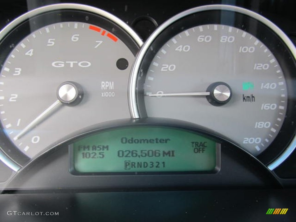 2006 Pontiac GTO Coupe Gauges Photo #63396307