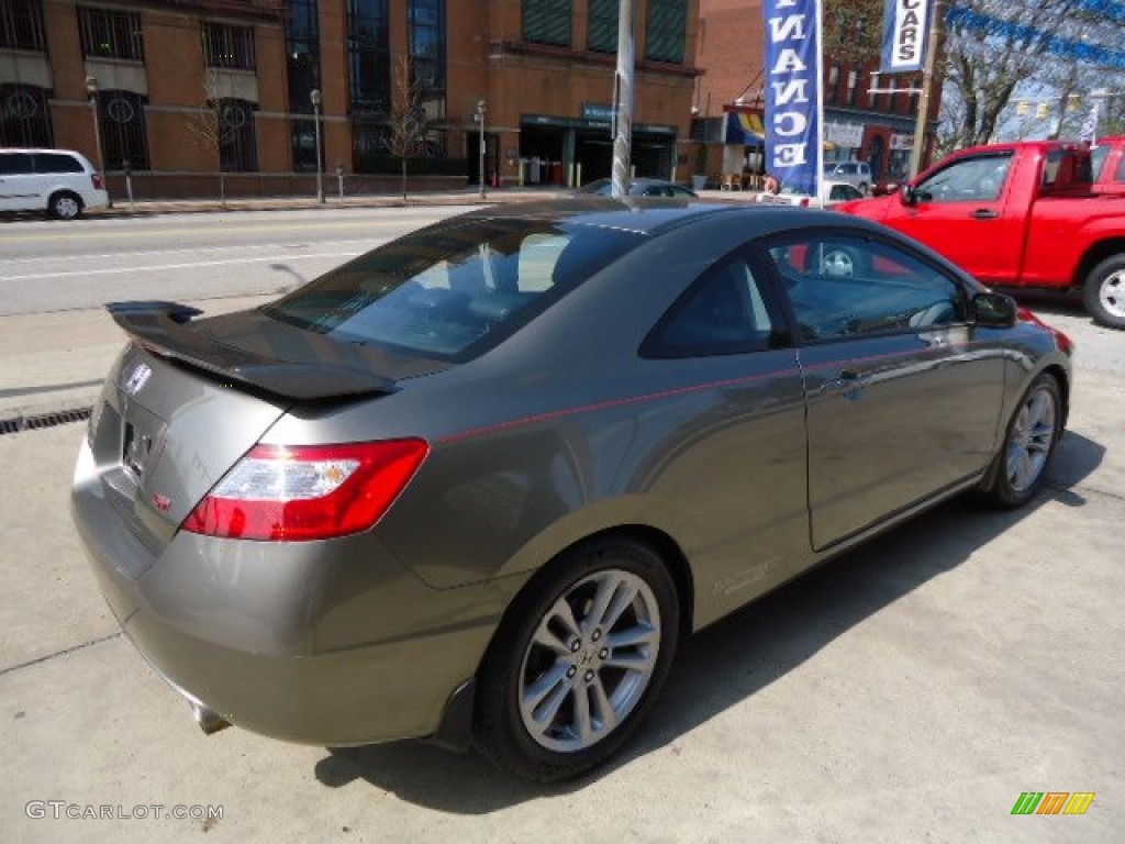 2007 Civic Si Coupe - Galaxy Gray Metallic / Black photo #5