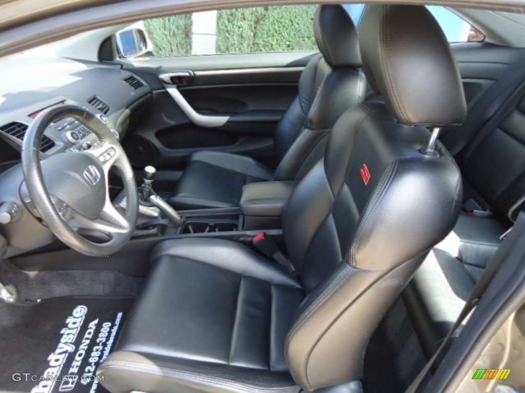 2007 Civic Si Coupe - Galaxy Gray Metallic / Black photo #10