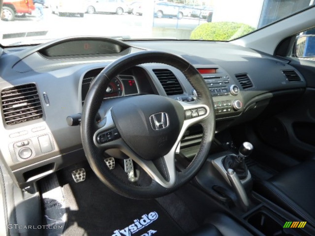 2007 Civic Si Coupe - Galaxy Gray Metallic / Black photo #12