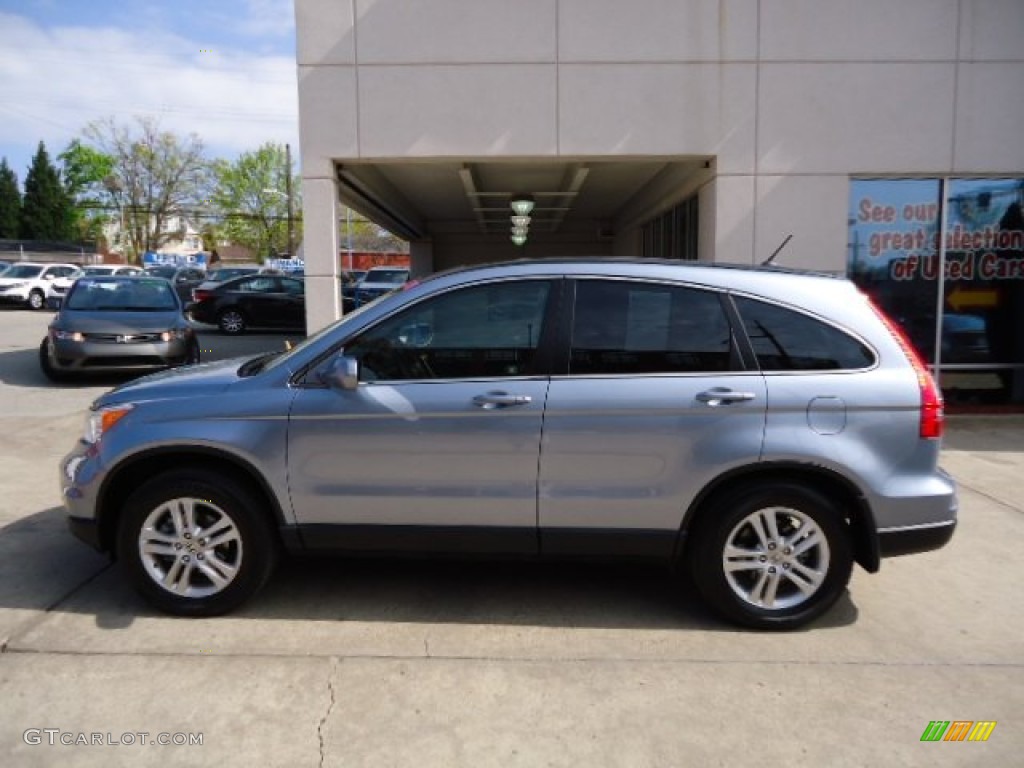 2011 CR-V EX-L 4WD - Glacier Blue Metallic / Gray photo #2