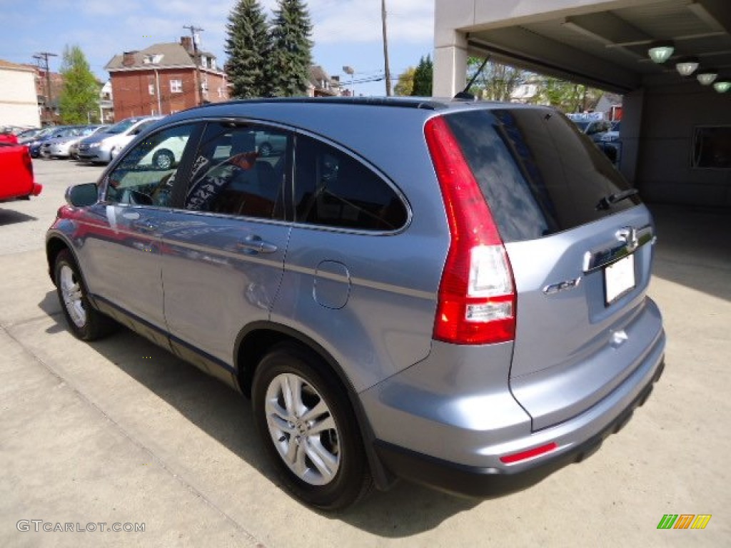 2011 CR-V EX-L 4WD - Glacier Blue Metallic / Gray photo #3