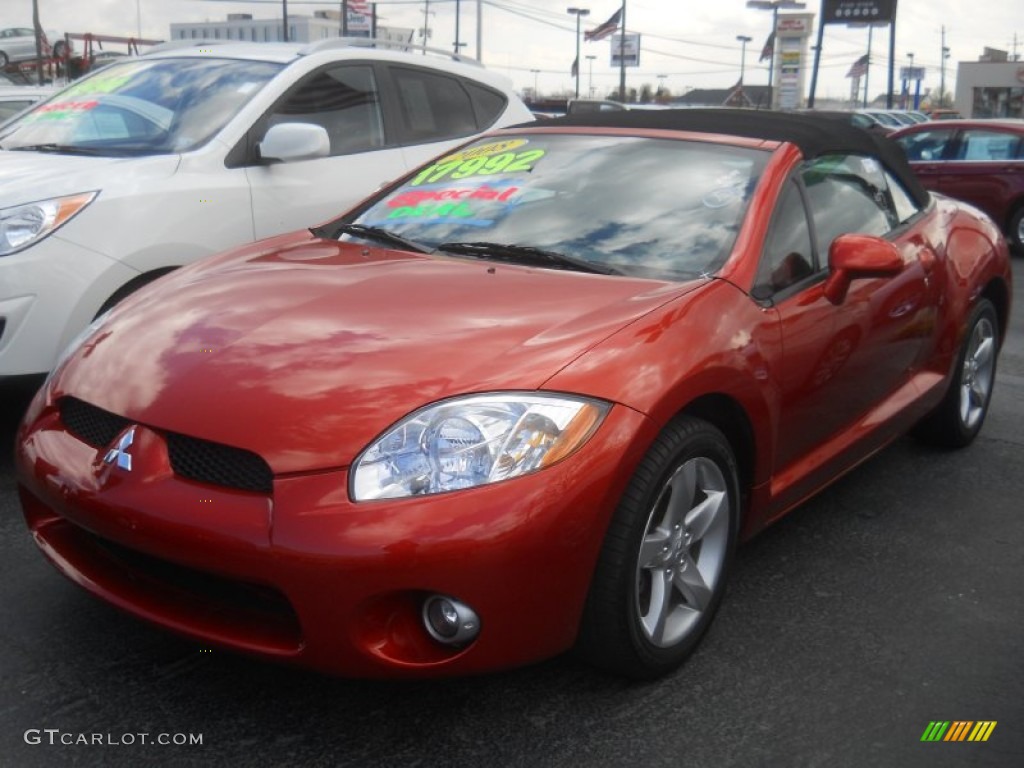 2008 Eclipse Spyder GS - Sunset Orange Pearlescent / Dark Charcoal photo #1