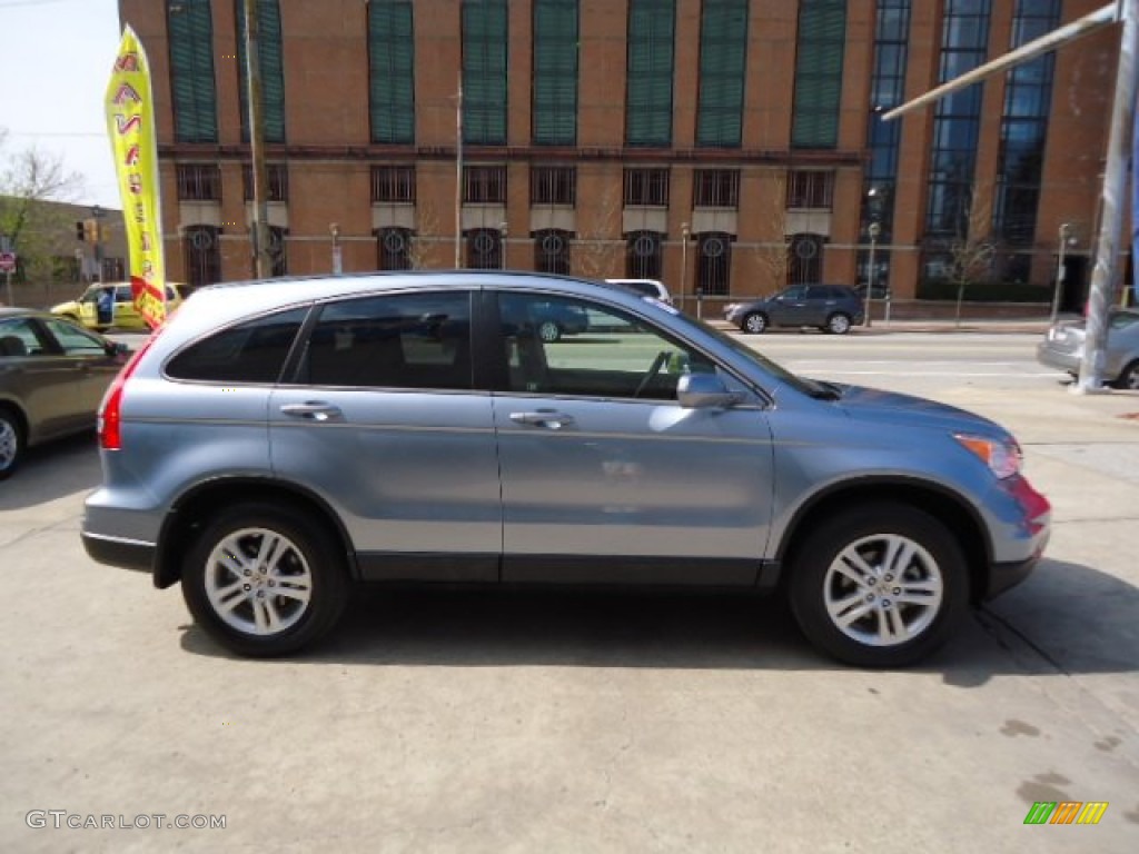 2011 CR-V EX-L 4WD - Glacier Blue Metallic / Gray photo #6