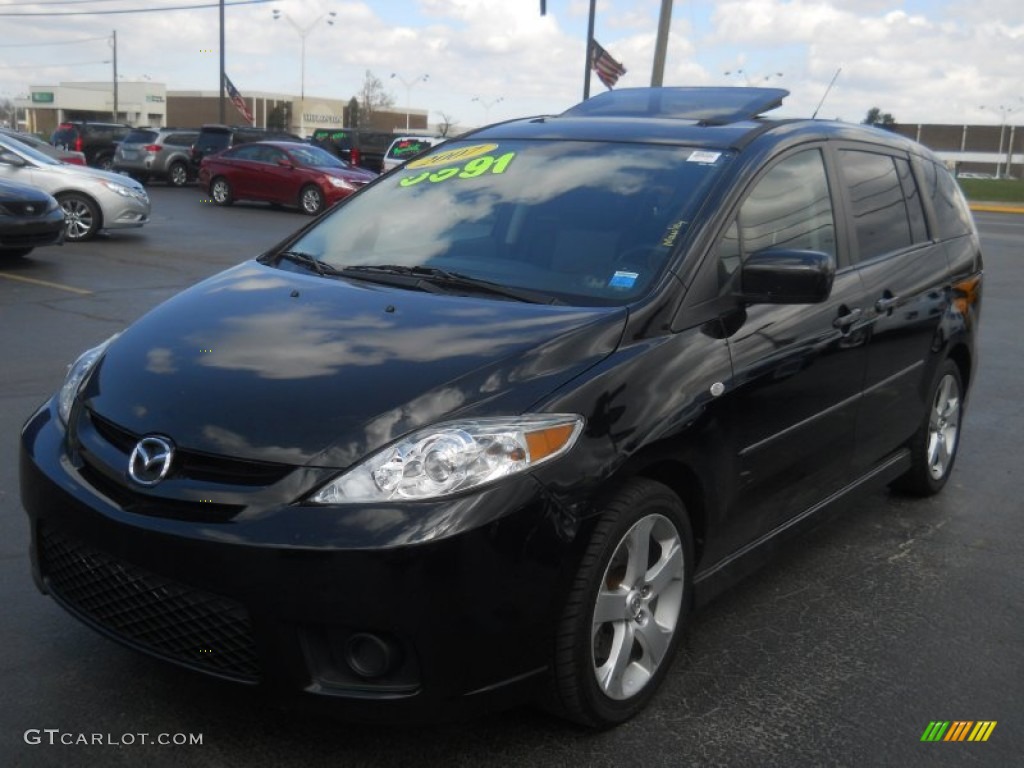 2007 MAZDA5 Sport - Brilliant Black / Black photo #1