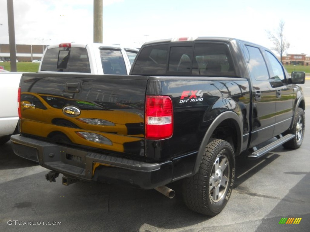 2004 F150 FX4 SuperCrew 4x4 - Black / Black photo #2