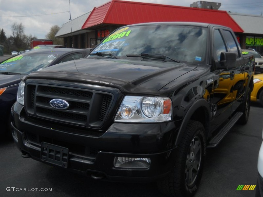 2004 F150 FX4 SuperCrew 4x4 - Black / Black photo #12