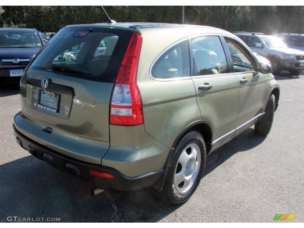 2008 CR-V LX 4WD - Green Tea Metallic / Ivory photo #6